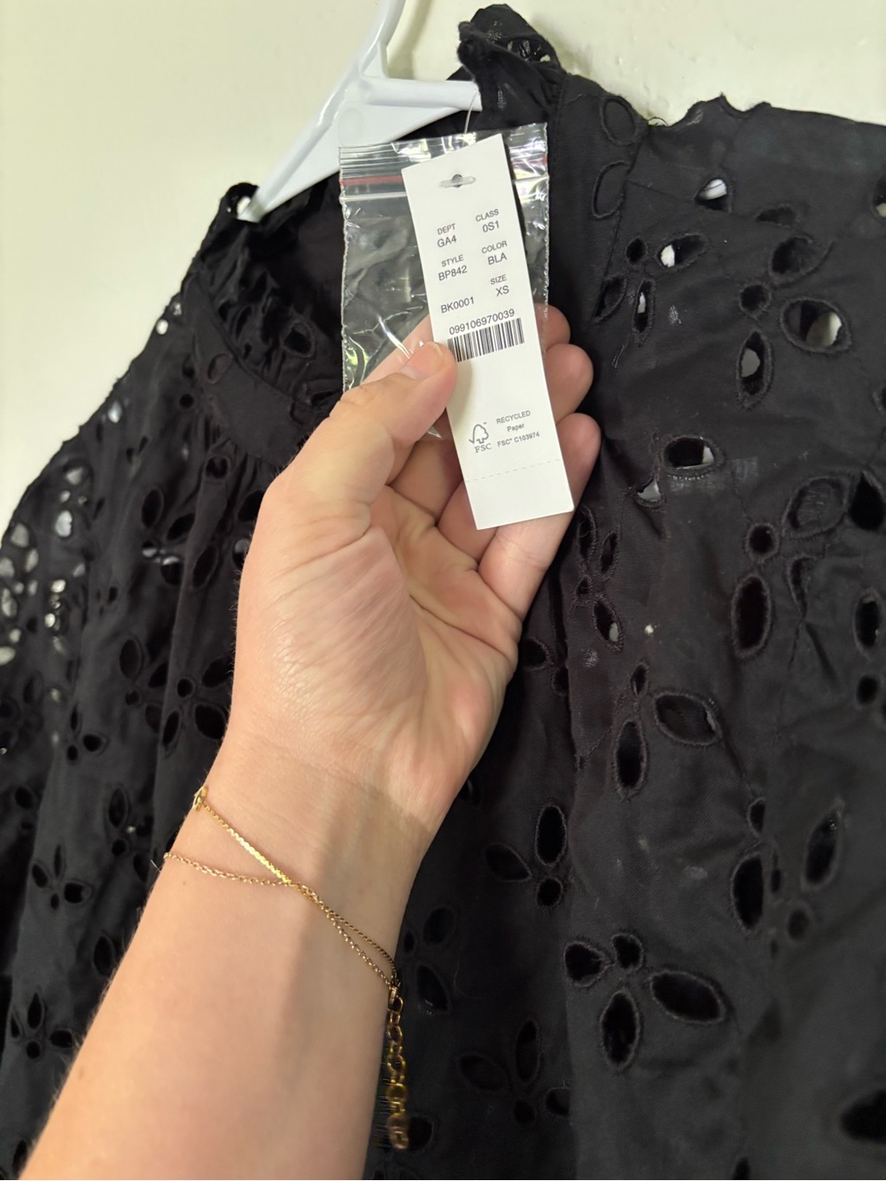 NWT J. CREW COLLECTION $198 BLACK RUFFLE NECK LACE DRESS SZ XS EXTRA SMALL‎ - Picture 8 of 10